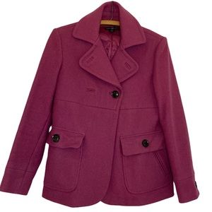 GAP Pink wool pea coat winter coat